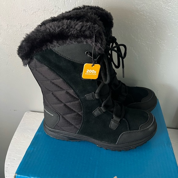 Columbia Ice Maiden I1 waterproof size 7.5 black  BRAND NEW - Picture 7 of 9